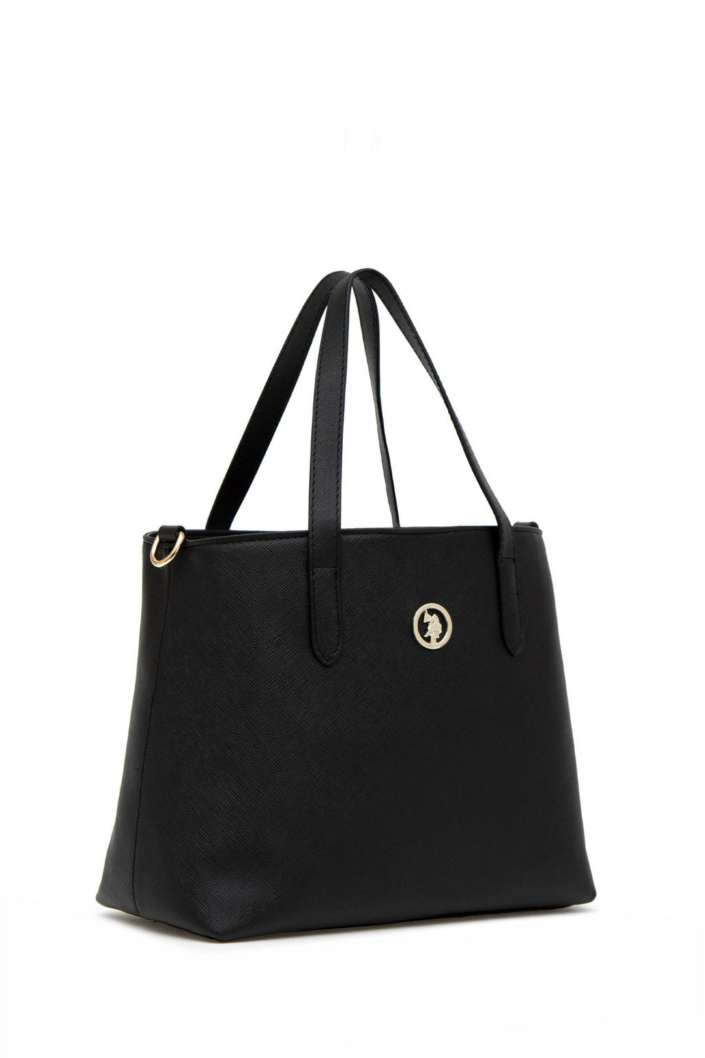 Женская черная подарочная сумка в штучной упаковке с шарфом - U.s. polo assn фото 6