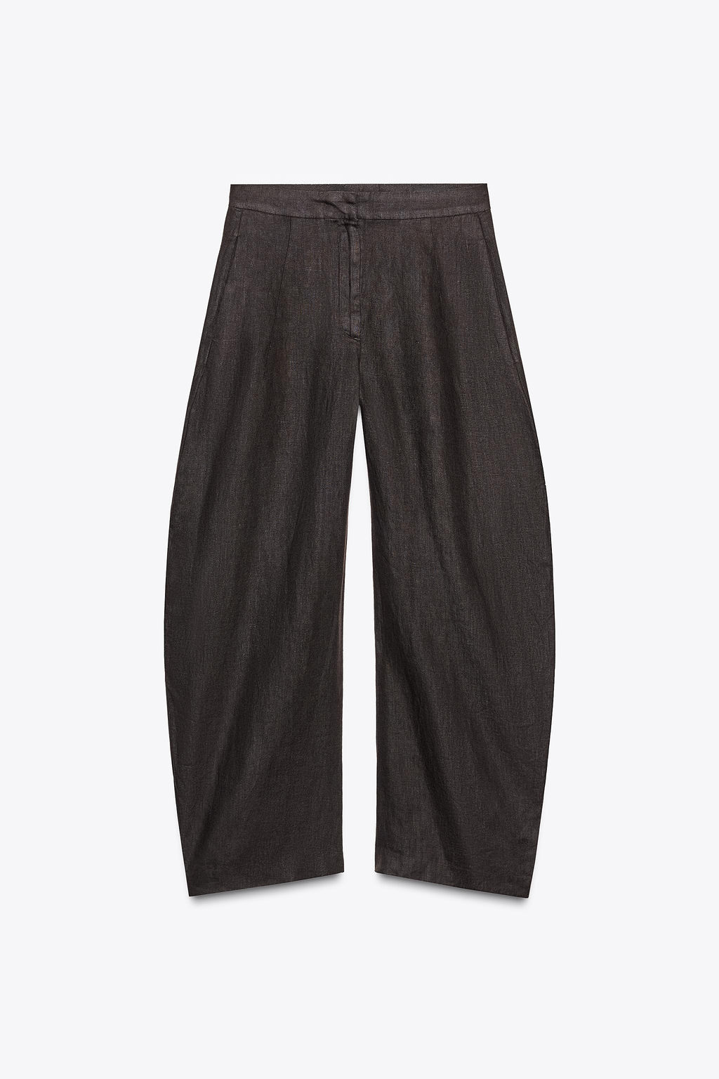 ZW COLLECTION 100% LINEN BALLOON TROUSERS - Zara фото 10