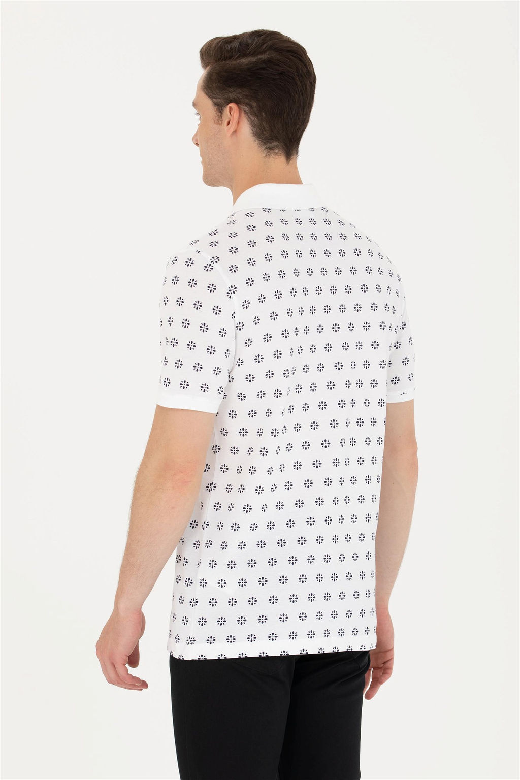 U. S. Polo Assn Мужская белая футболка с воротником-поло - U.s. polo assn фото 12