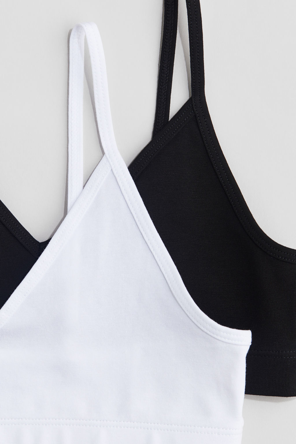 Pack de 2 crop tops con escote en V - H&m фото 3
