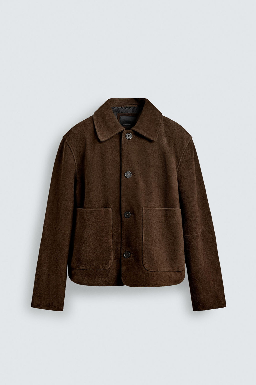 LEATHER SUEDE JACKET - Zara фото 8