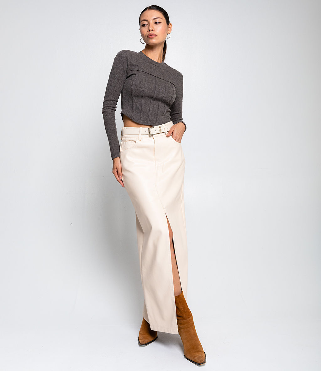 Юбка #КТ9152 (1), кремовый - Dommod фото 4