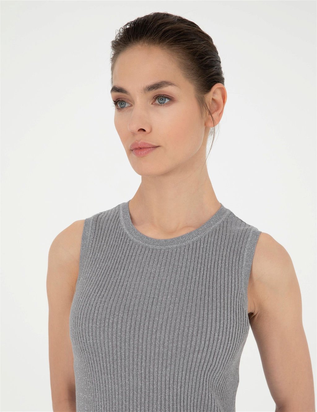 Gri Melanj Ex. Slim Fit Triko Bluz - Pierre cardin фото 2