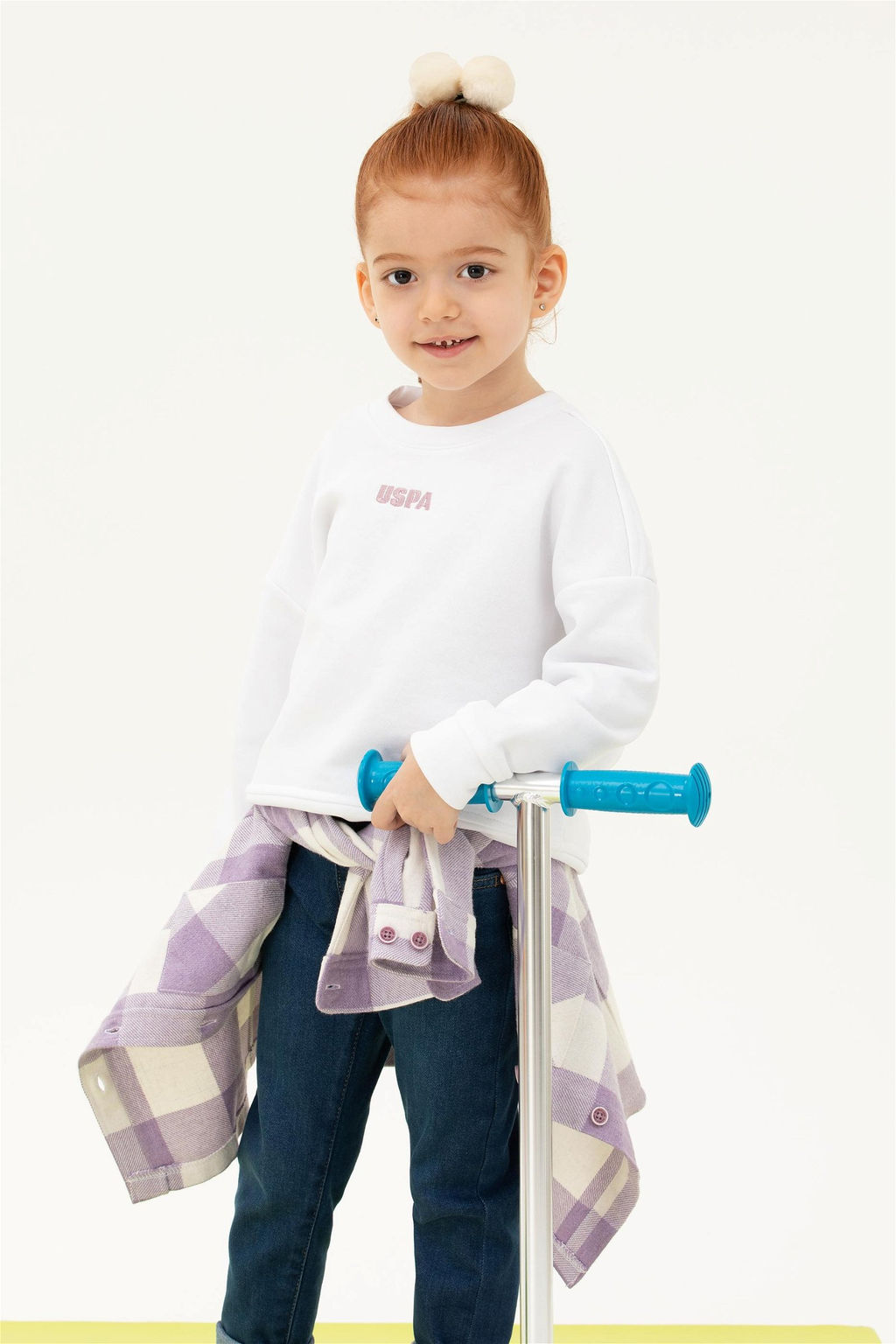 U. S. Polo Assn Детский белый базовый свитшот с круглым вырезом - U.s. polo assn фото 5