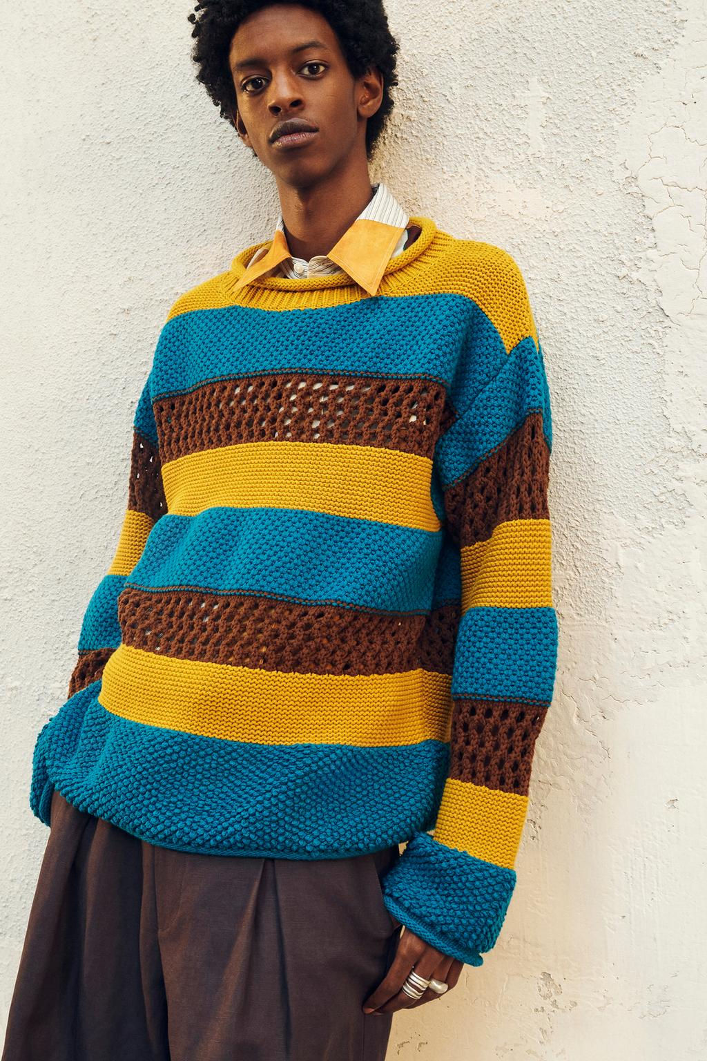 LIMITED EDITION COMBINED TEXTURES SWEATER - Zara фото 2