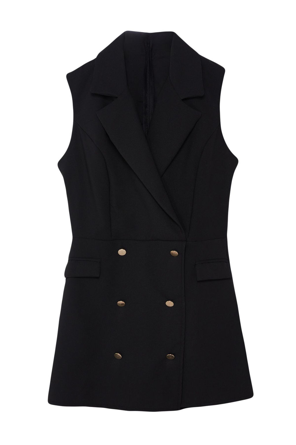 Siyah Ceket Yaka Dugme Kapamal? Mini Tulum TWOSS24TU00050 - Trendyolmilla фото 6