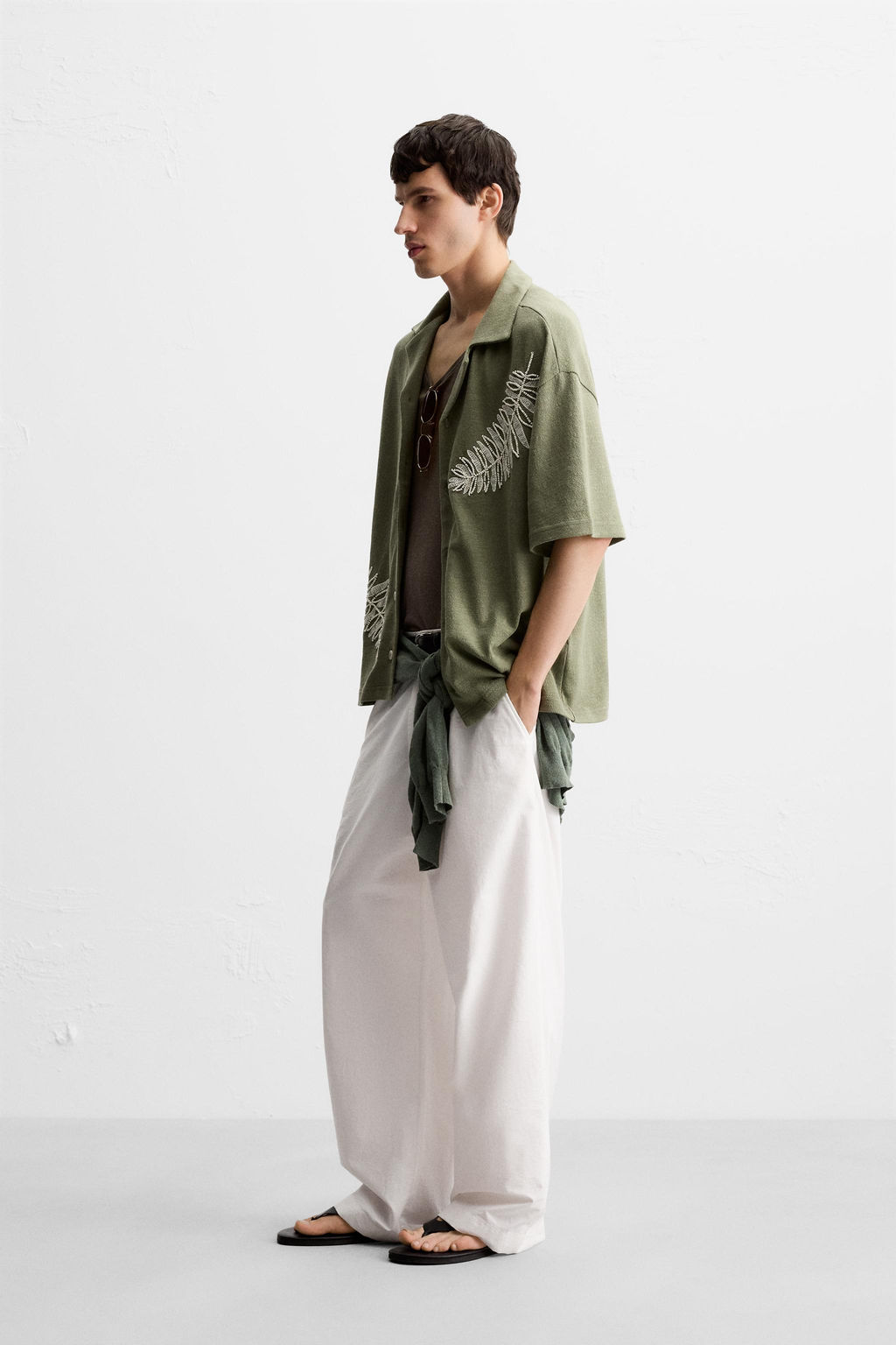 BEADED EMBROIDERY SHIRT - Zara фото 4