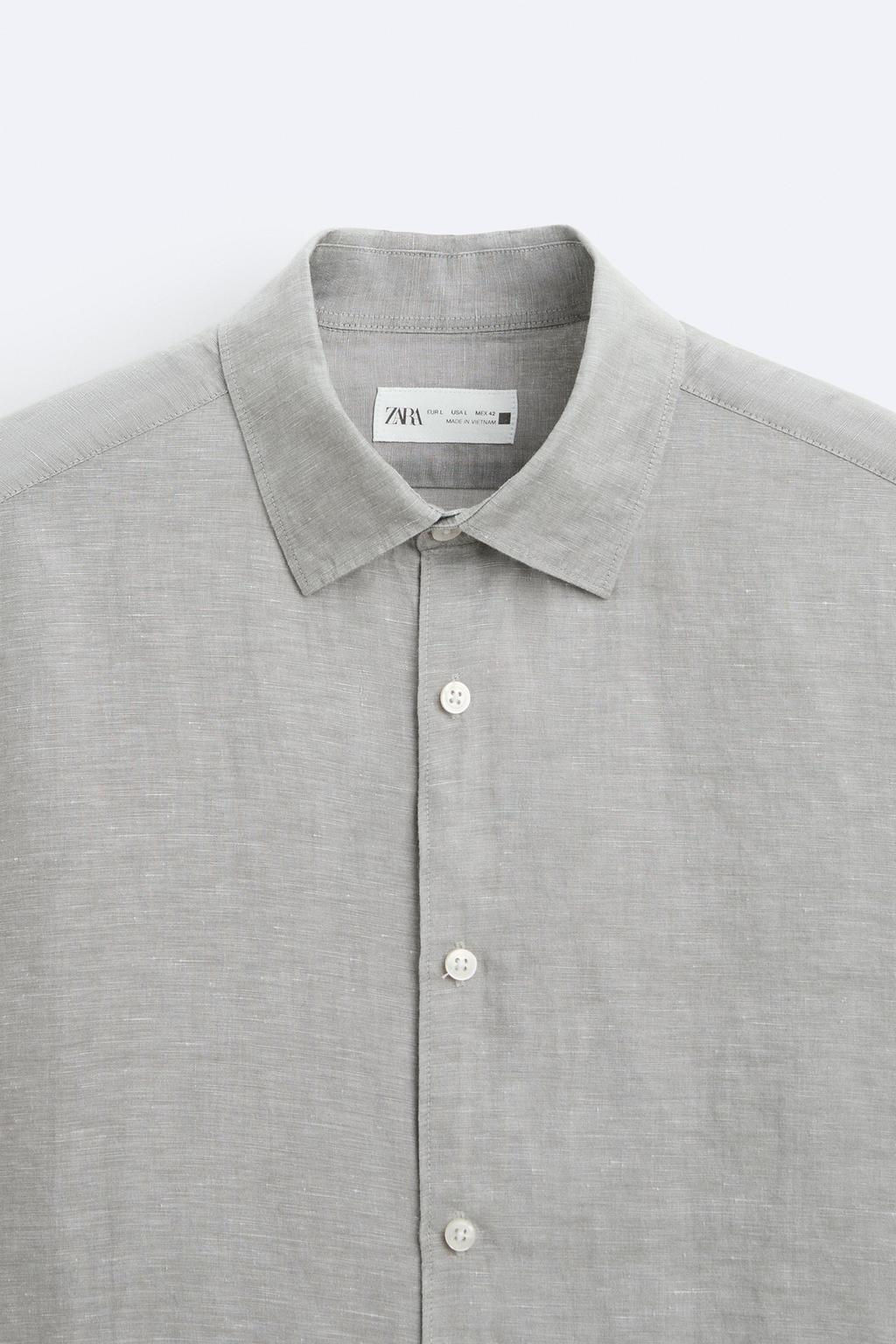 KETEN VE LIYOSEL KARISIMLI GOMLEK - Zara фото 25