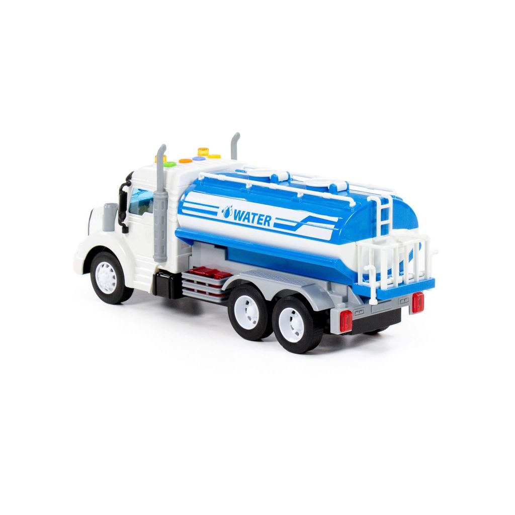 Профи, поливочный автомобиль инерционный (со светом и звуком) (синий) (в коробке) - Полесье фото 3