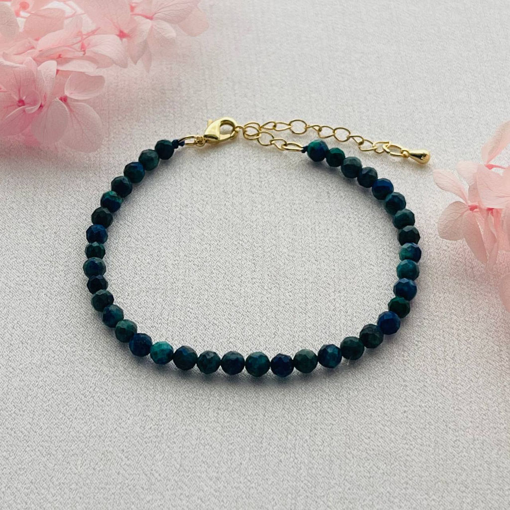 Браслет из Азурита огранка 19 см + - Радуга самоцветов фото 5