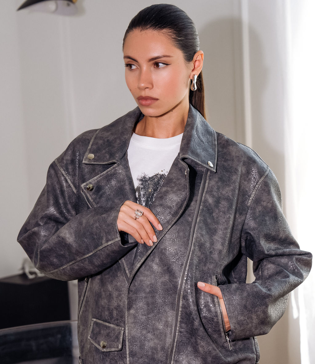 Куртка #КТ2497, серый - Dommod фото 5