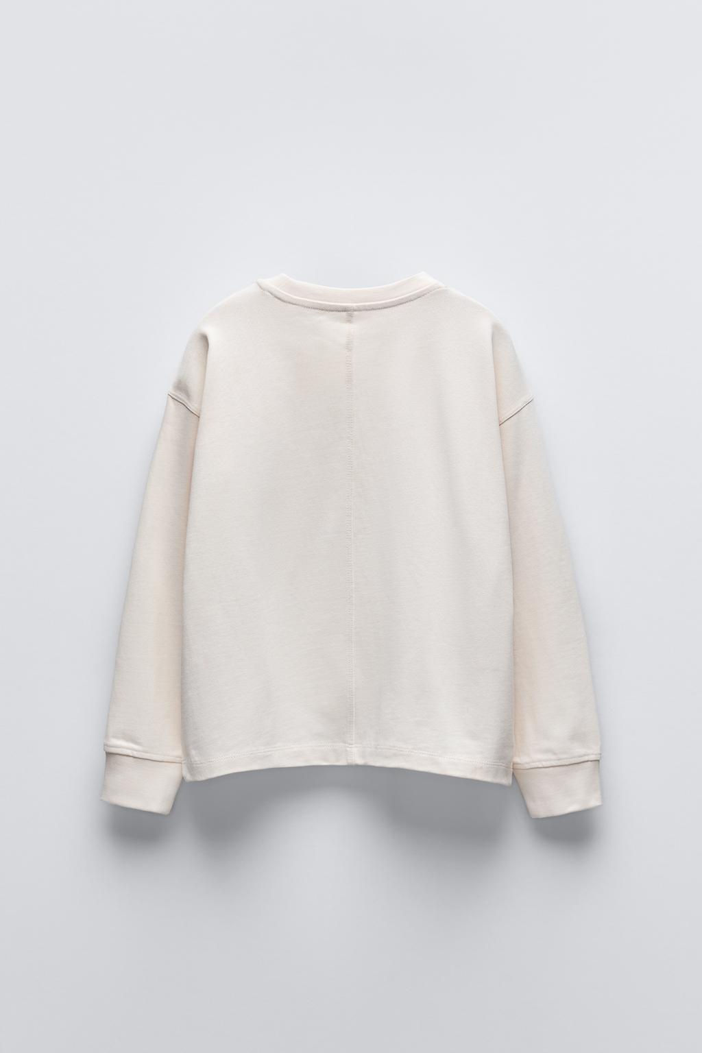 HEAVY JERSEY LABEL T-SHIRT - Zara фото 4