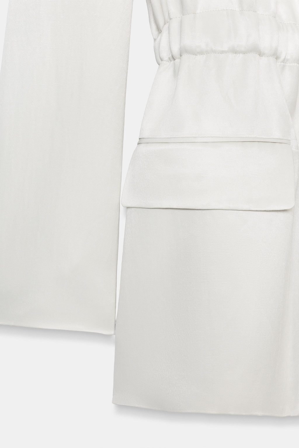 BLAZER SATINADA ZW COLLECTION / Hielo - Zara фото 8