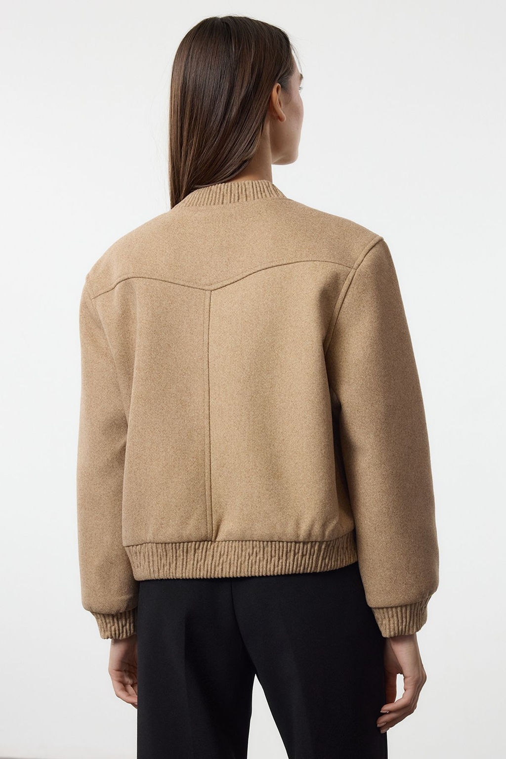 TRENDYOLMILLA Antrasit Kase Bomber Ceket Mont TWOAW25MO00070  фото 5