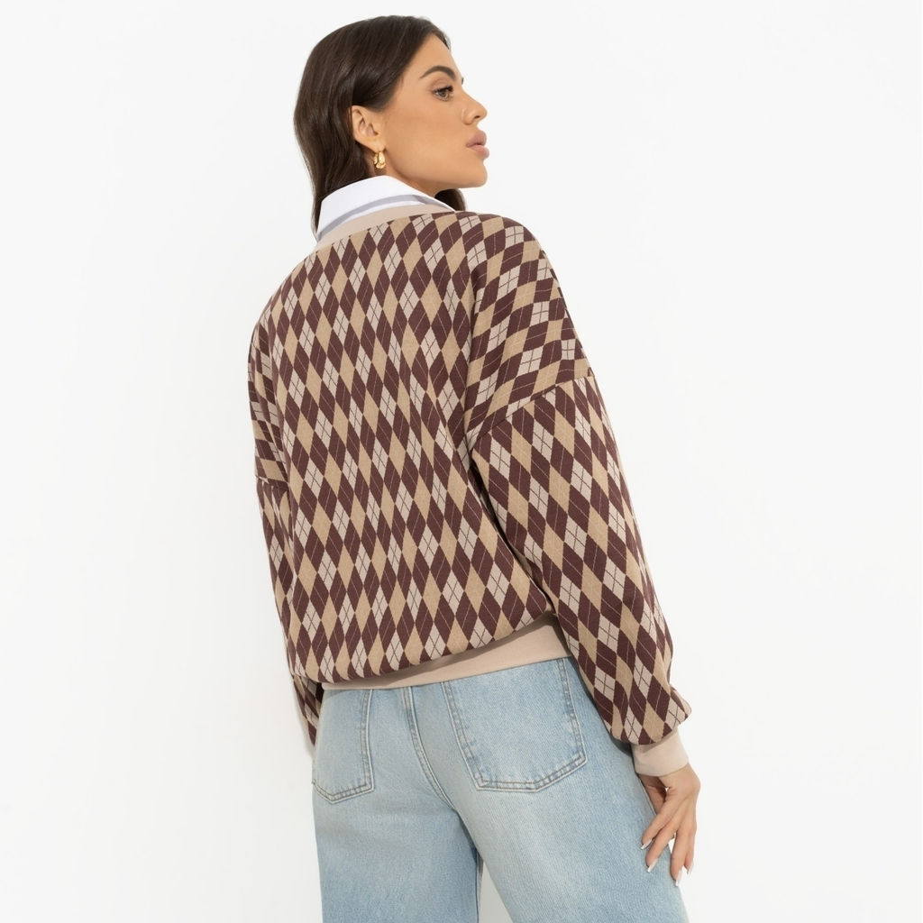 Свитшот свободного кроя, Весьма изящна (caramel) - Charutti фото 5