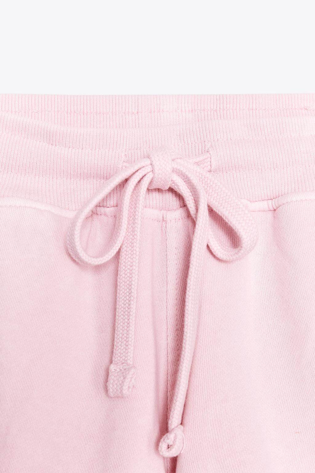 FADED-EFFECT FLEECE SHORTS - Zara фото 9