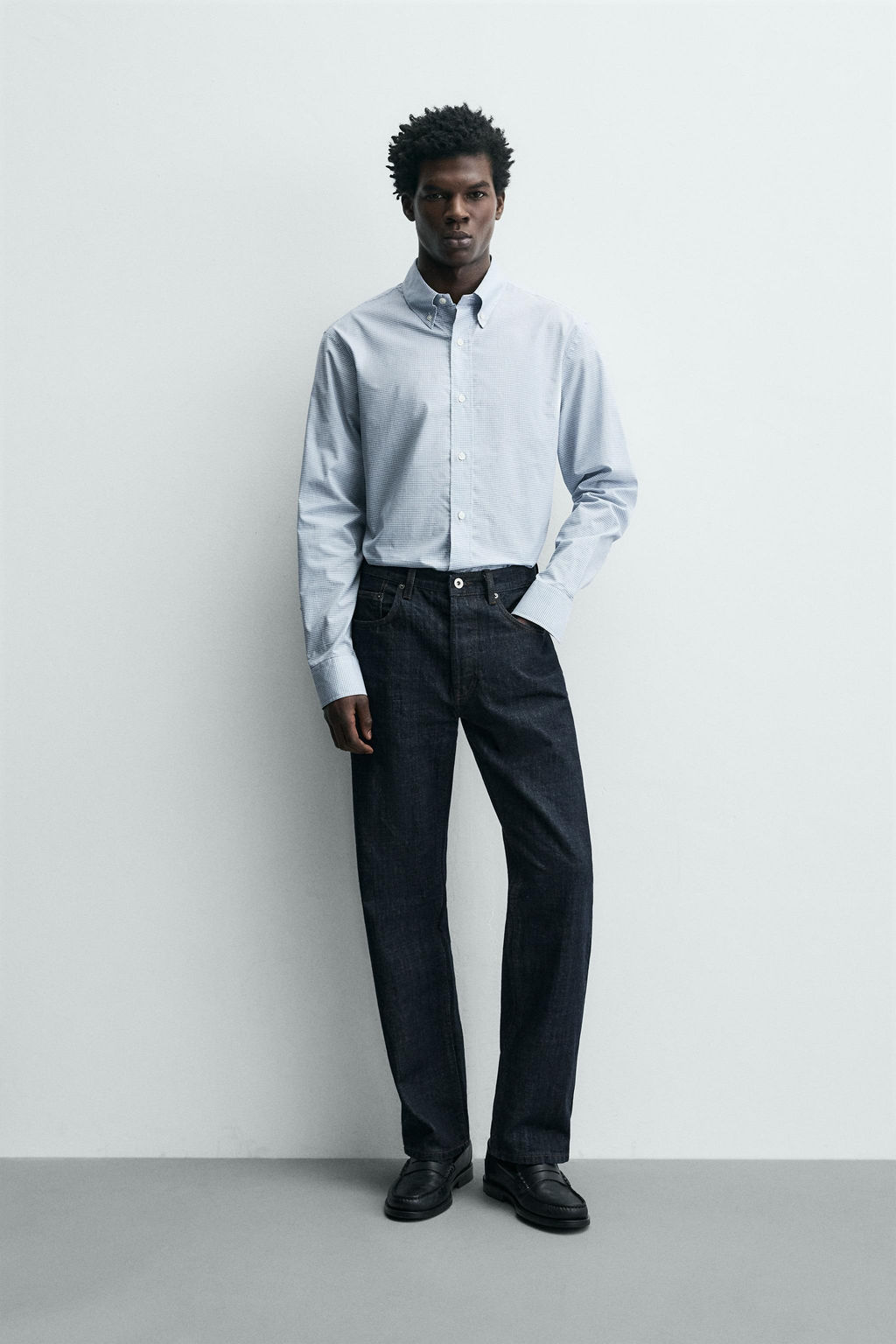 REGULAR FIT CHECK SHIRT - Zara фото 8