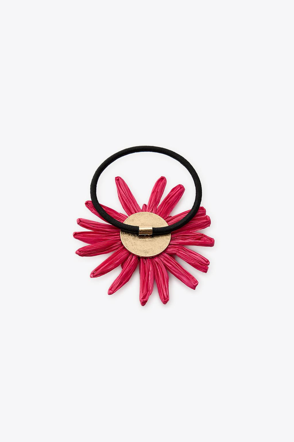 RAFFIA FLOWER SCRUNCHIE - Zara фото 9