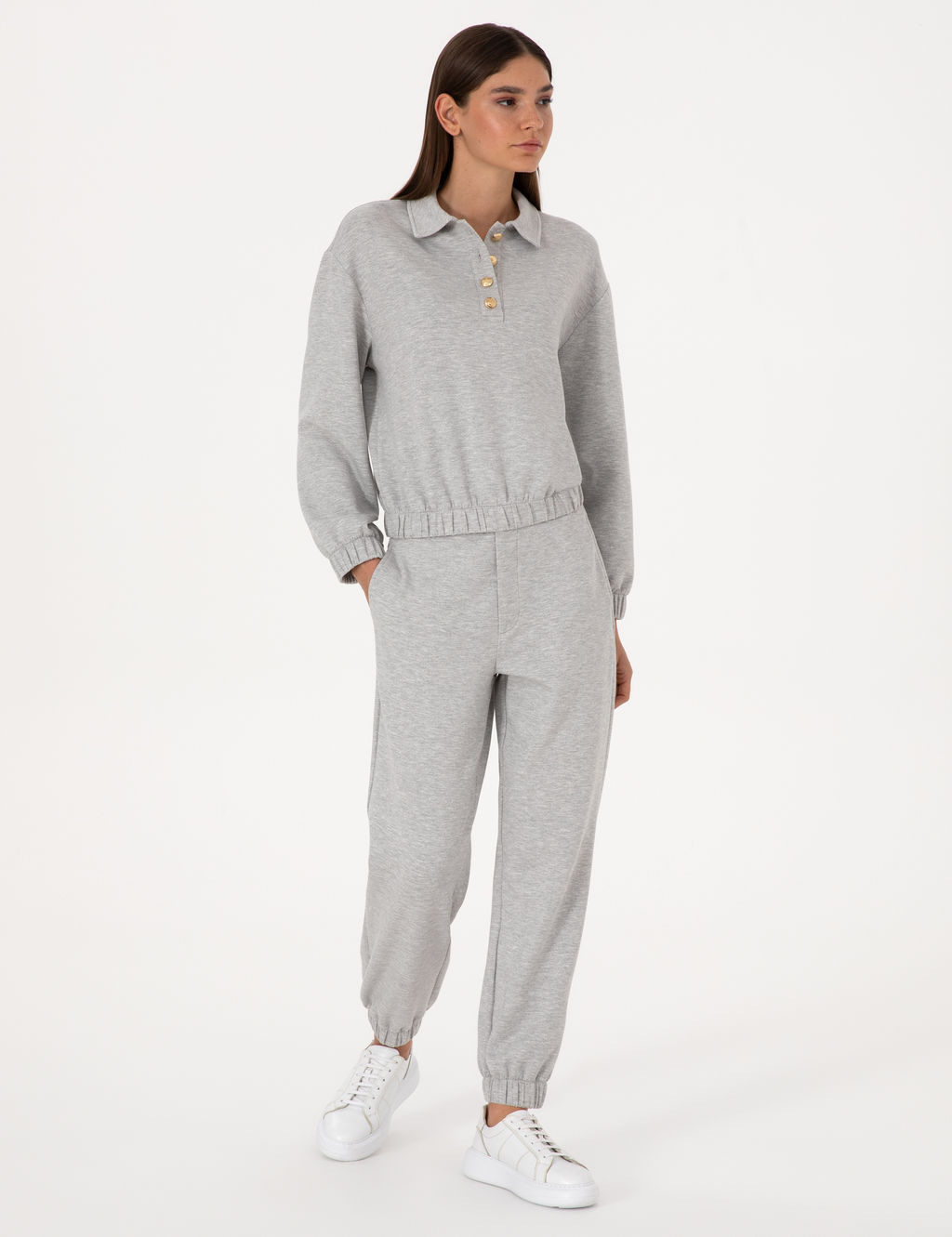 Gri Melanj Jogger Fit E_ofman Alt_