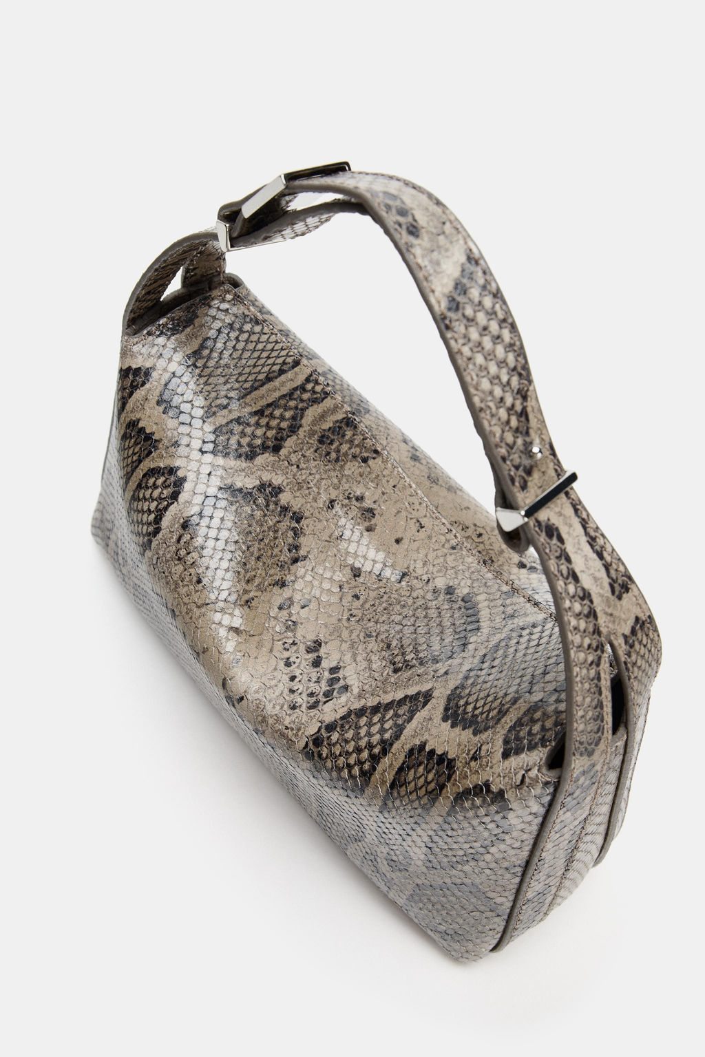 LEATHER ANIMAL PRINT HANDBAG - Zara фото 3