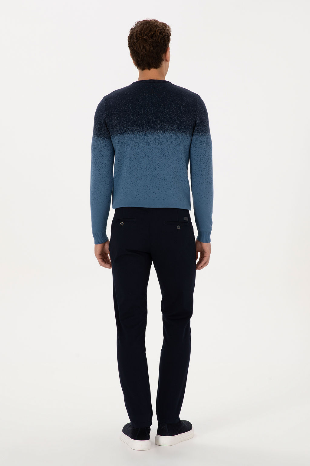 Erkek Lacivert Slim Fit Kanvas / Chino Pantolon - U.s. polo assn фото 10
