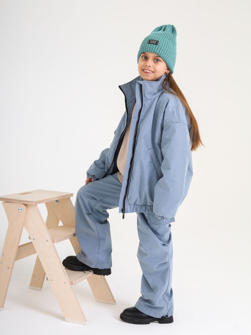 Куртка-бомбер VELUR, деним - Inzibe фото 9