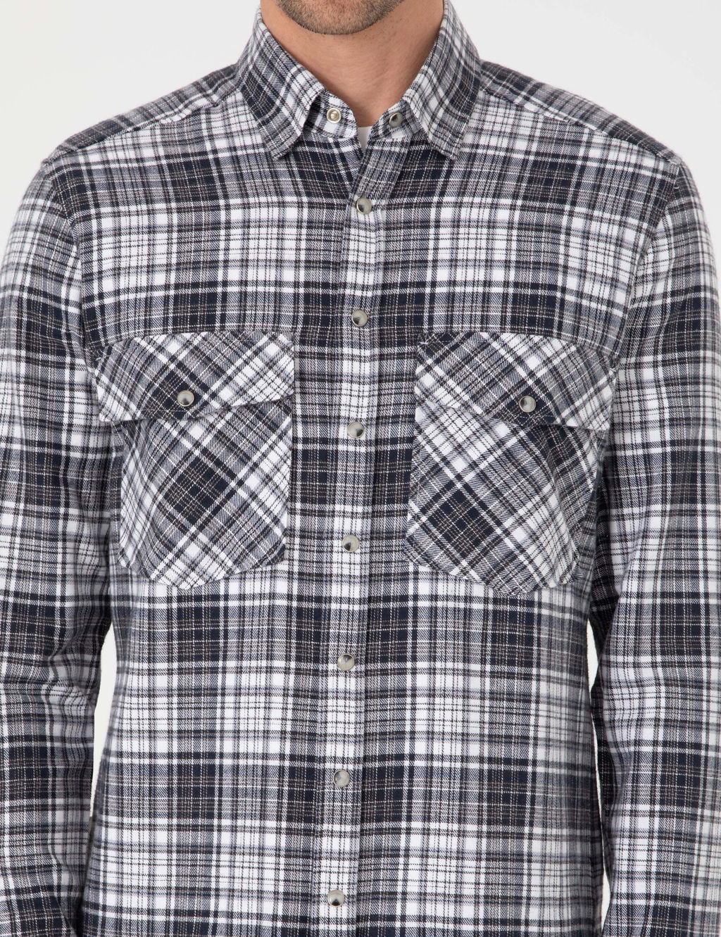 Lacivert Klasik Yaka _ift Cepli Regular Fit G_mlek Ceket