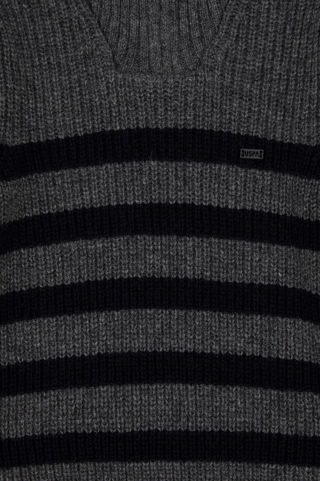 Меланжевый свитер антрацитового цвета для мальчика Неожиданная скидка в корзине - U.s. polo assn фото 3