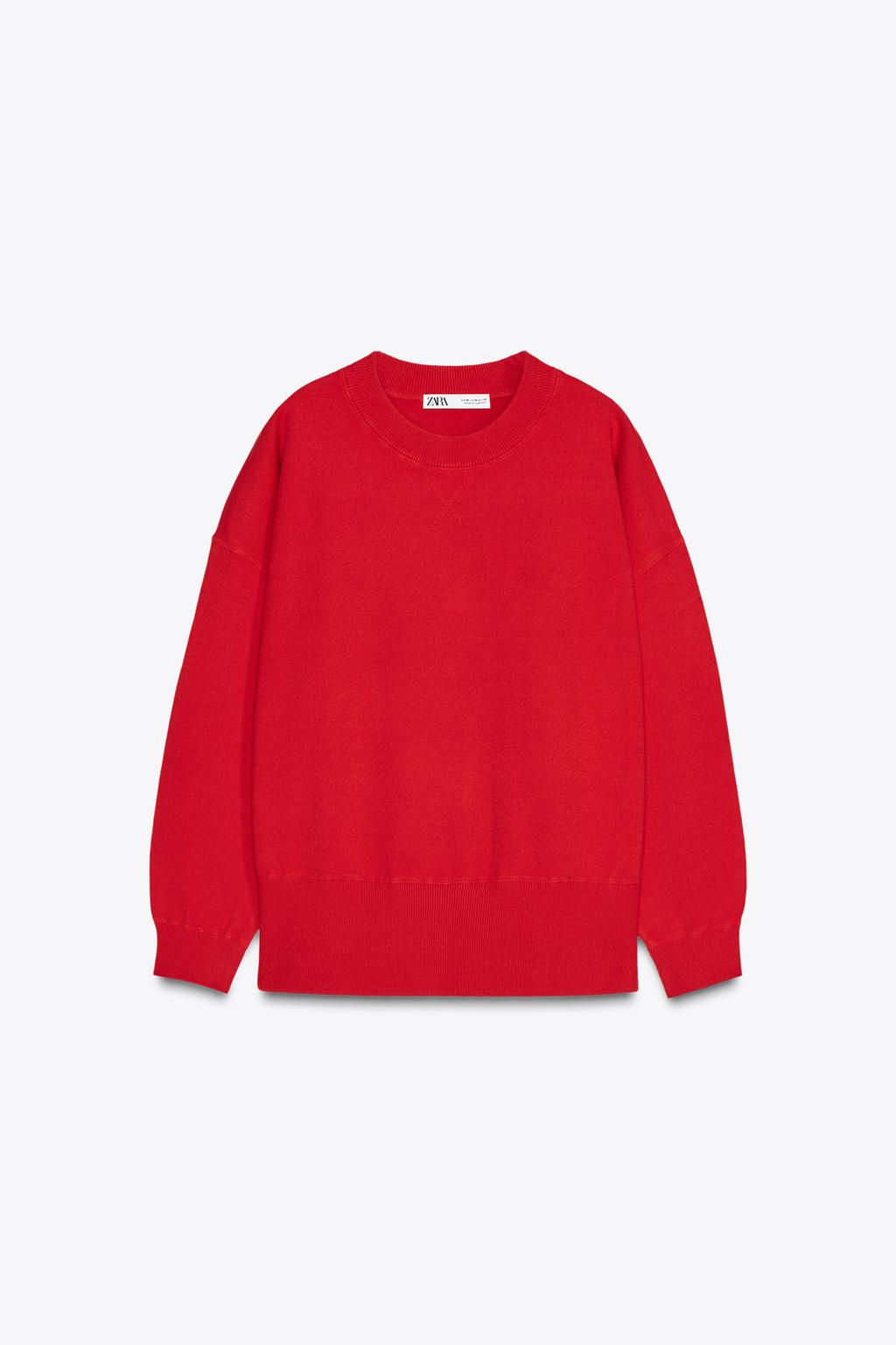 PLAIN KNIT SWEATSHIRT - Zara фото 4