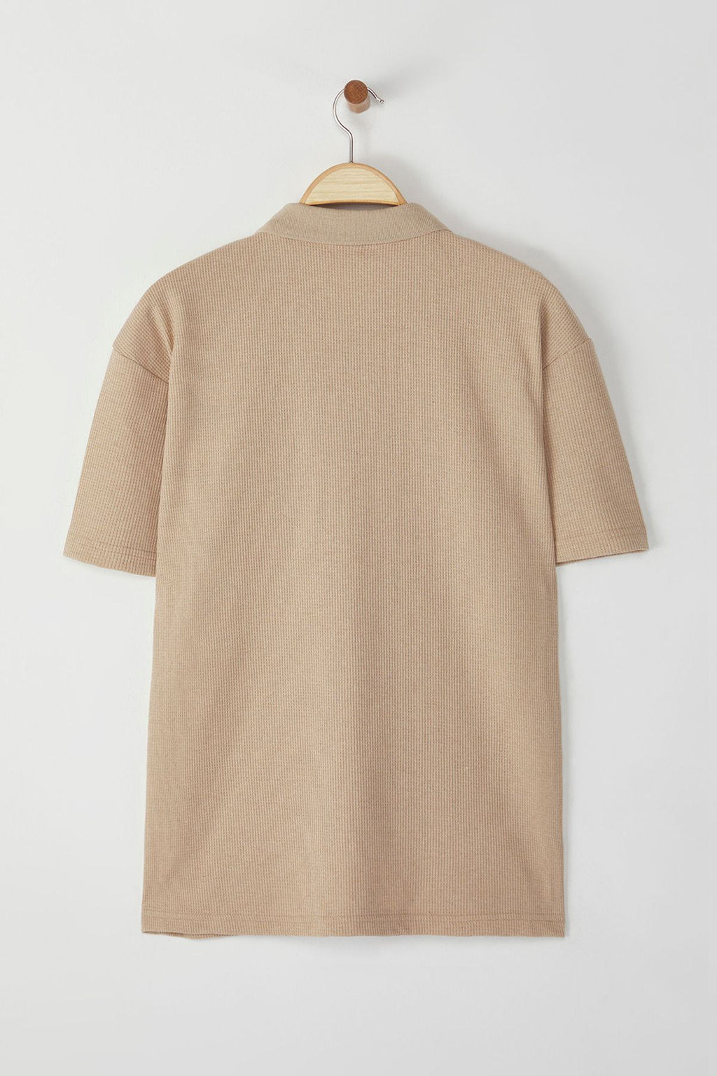TRENDYOL MAN Siyah Oversize/Genis Kesim Cep Detayl? Dokulu Polo Yaka T-shirt TMNSS25PO00019 - Trendyolmilla фото 5