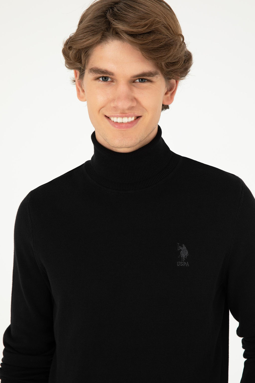 Мужской черный базовый свитер Неожиданная скидка в корзине - U.s. polo assn фото 2