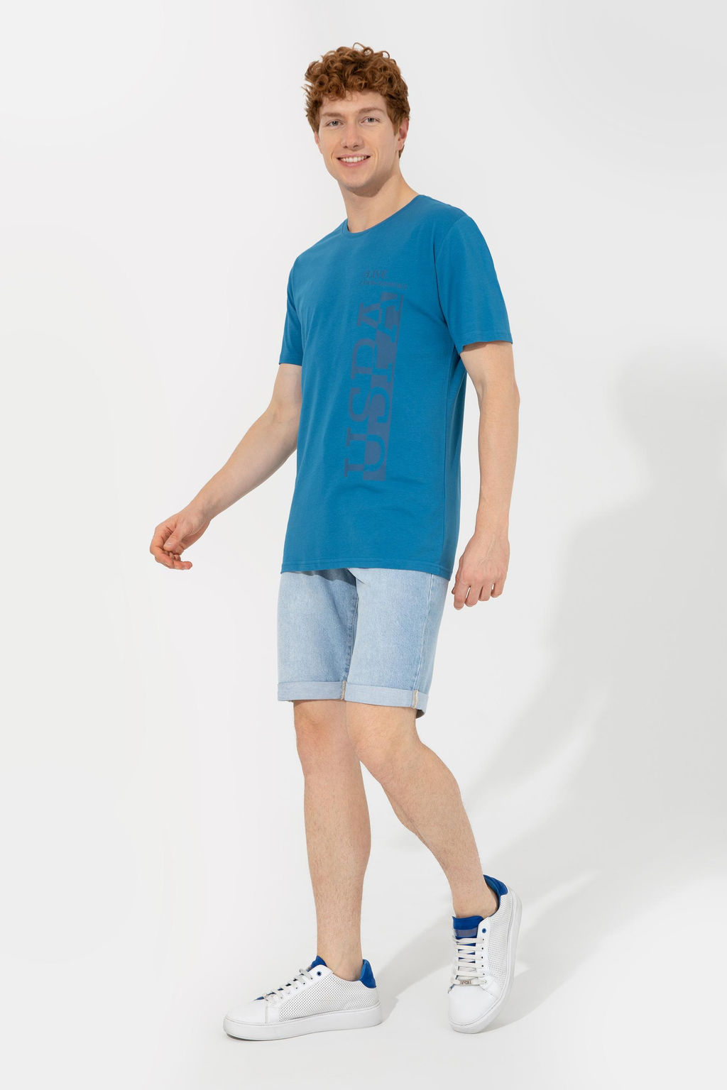 Erkek Petrol Bisiklet Yaka Ti__rt