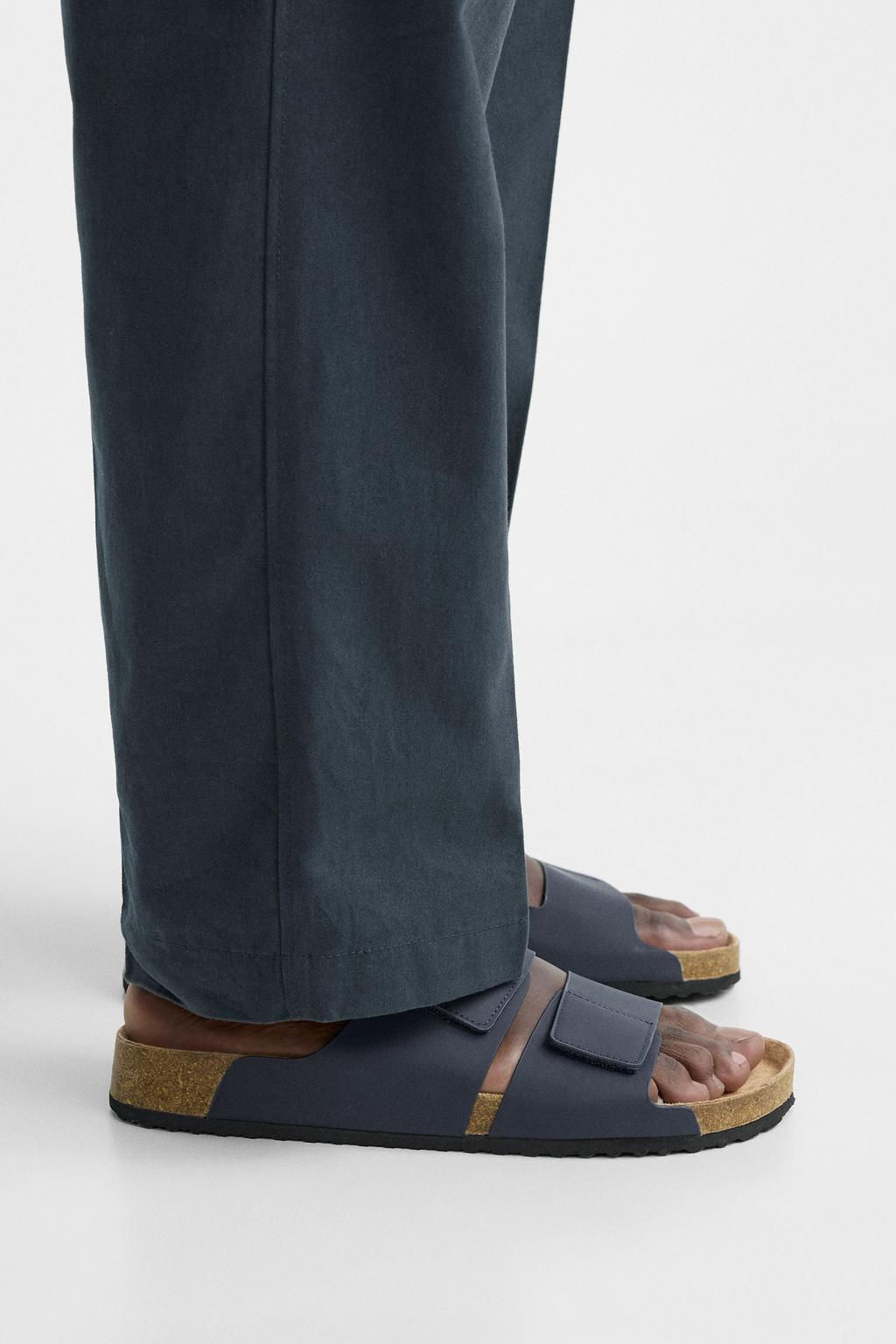 RUBBERISED DOUBLE-STRAP SANDALS - Zara фото 10