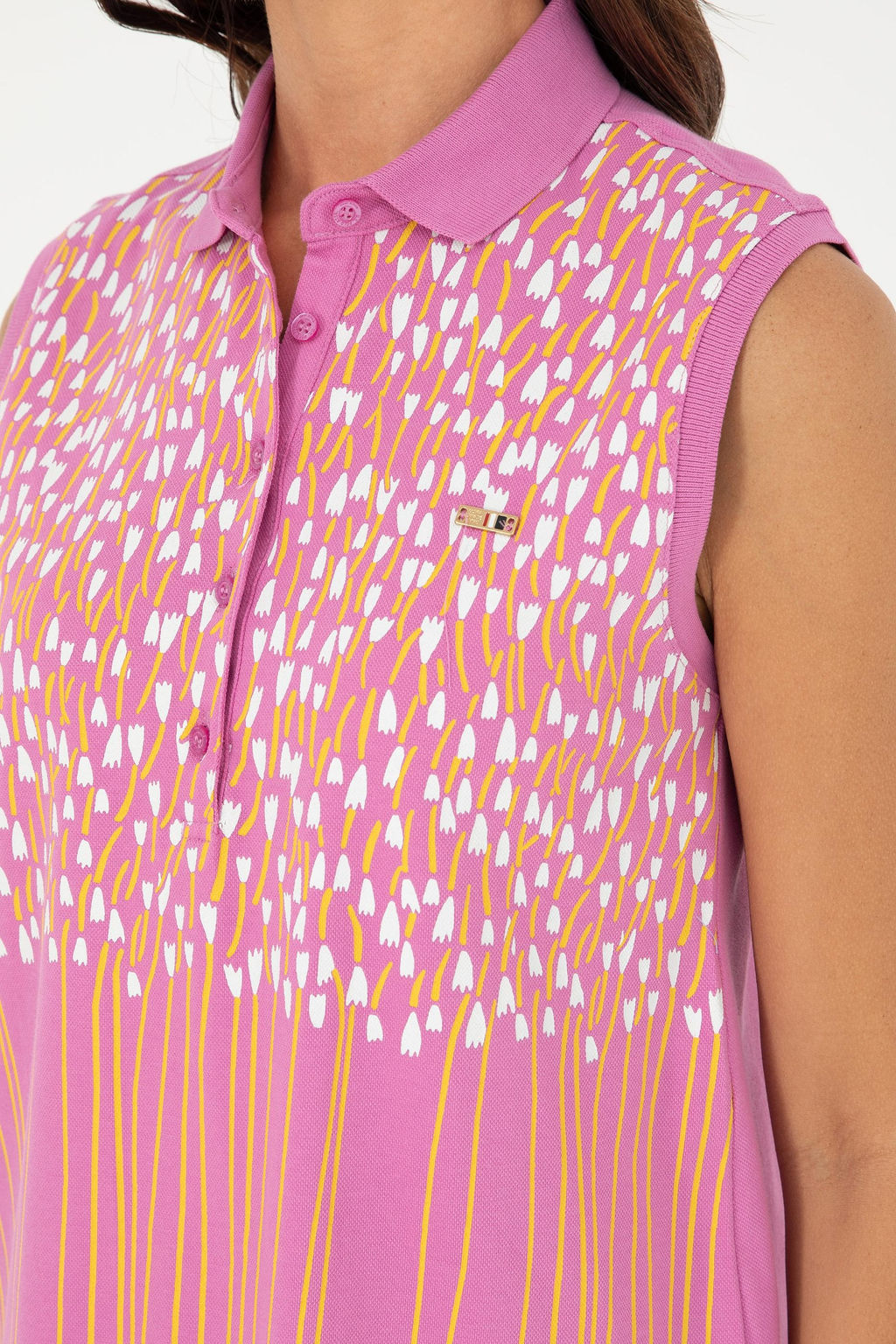 Женская фиолетовая футболка Неожиданная скидка в корзине - U.s. polo assn фото 7