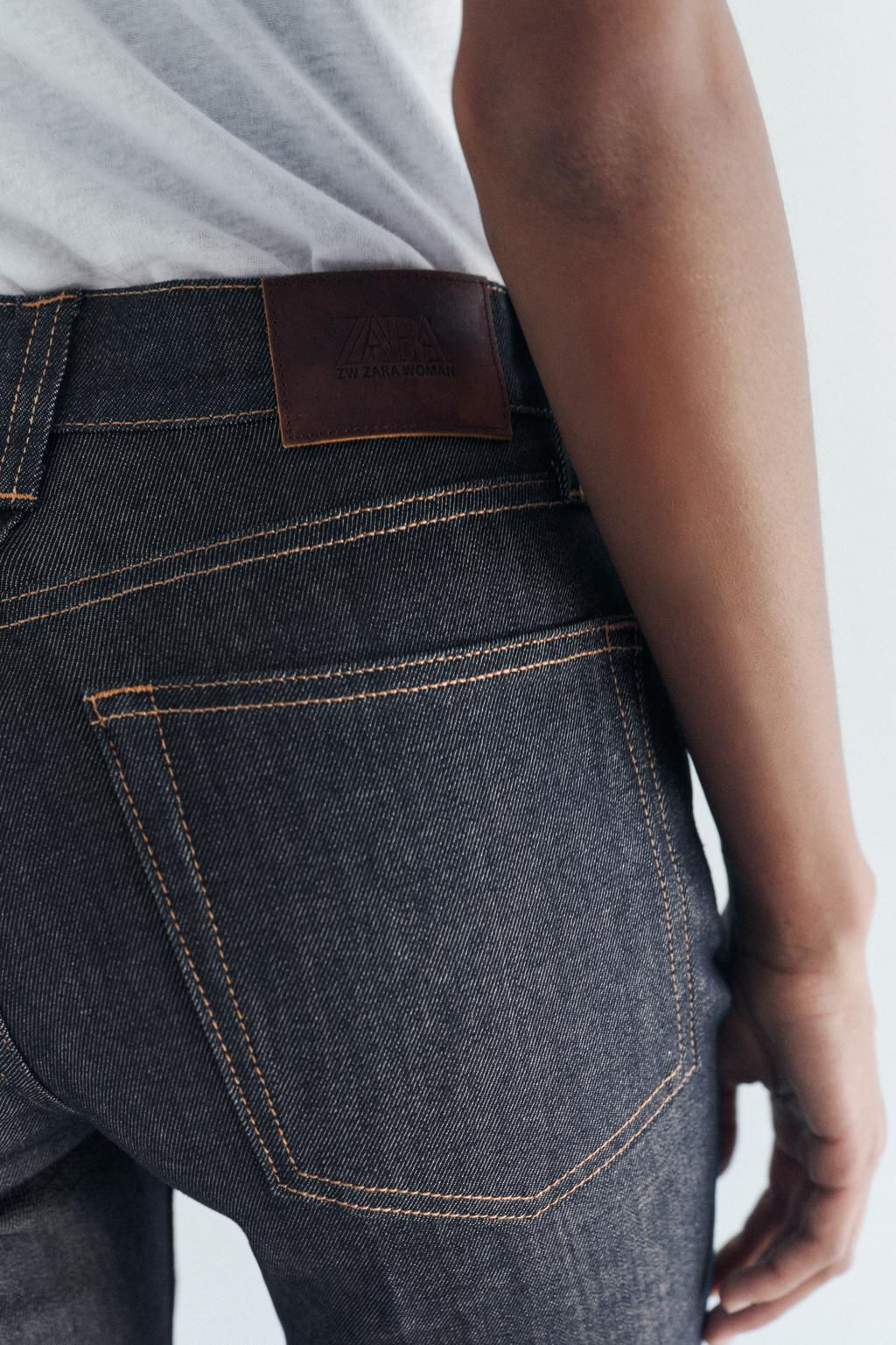 ZW COLLECTION BOOTCUT HIGH-WAIST CROPPED JEANS - Zara фото 4
