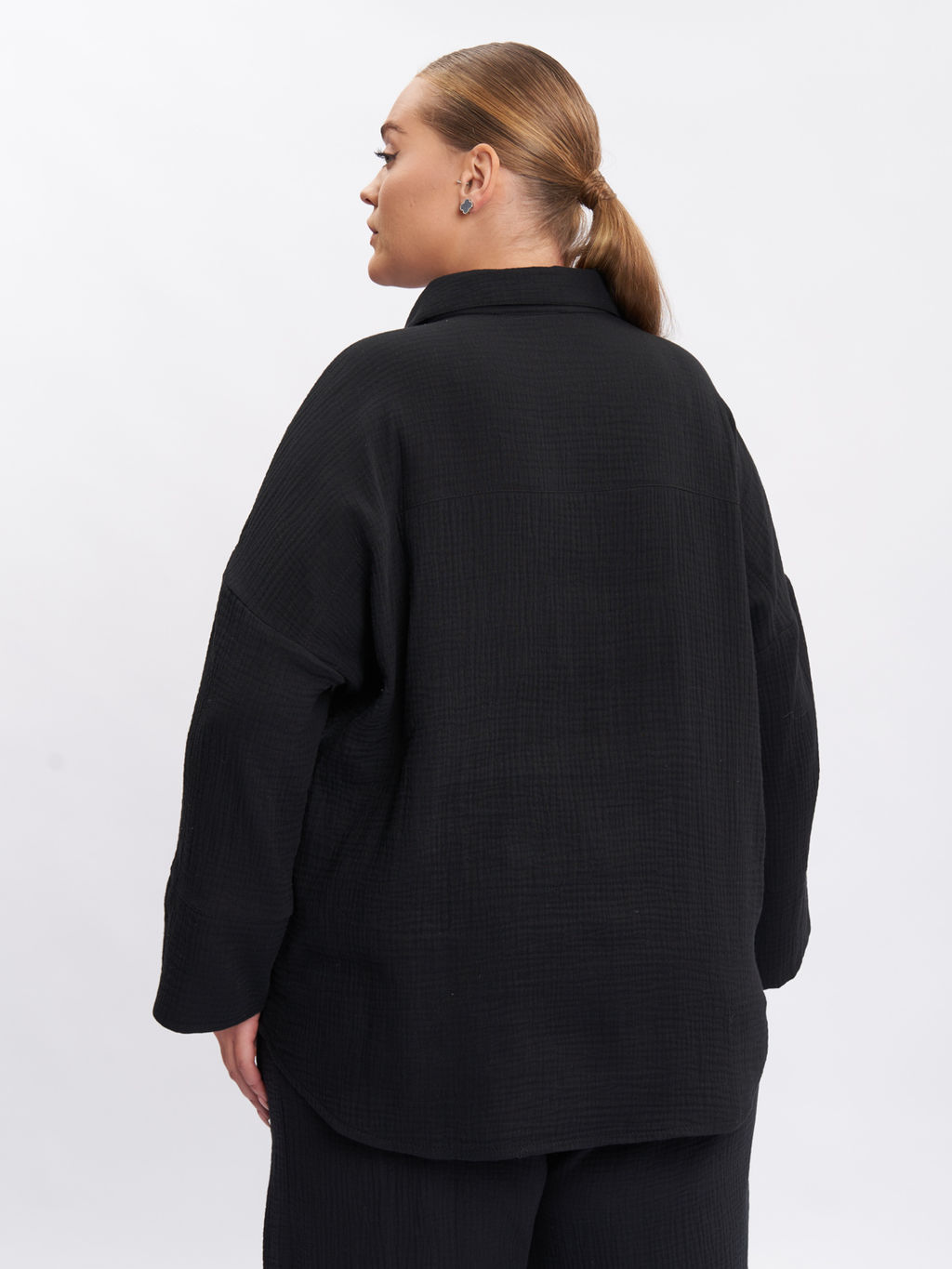 Блузка из муслина BL28501BLK01 - Артесса фото 8