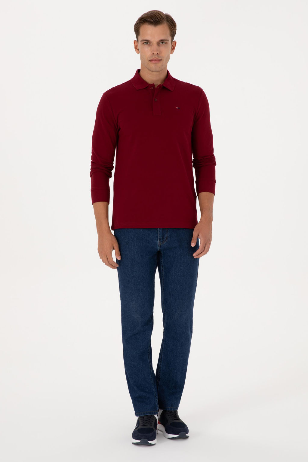 Erkek Bordo Basic Sweatshirt Sepette S_rpriz _ndirim - U.s. polo assn фото 4