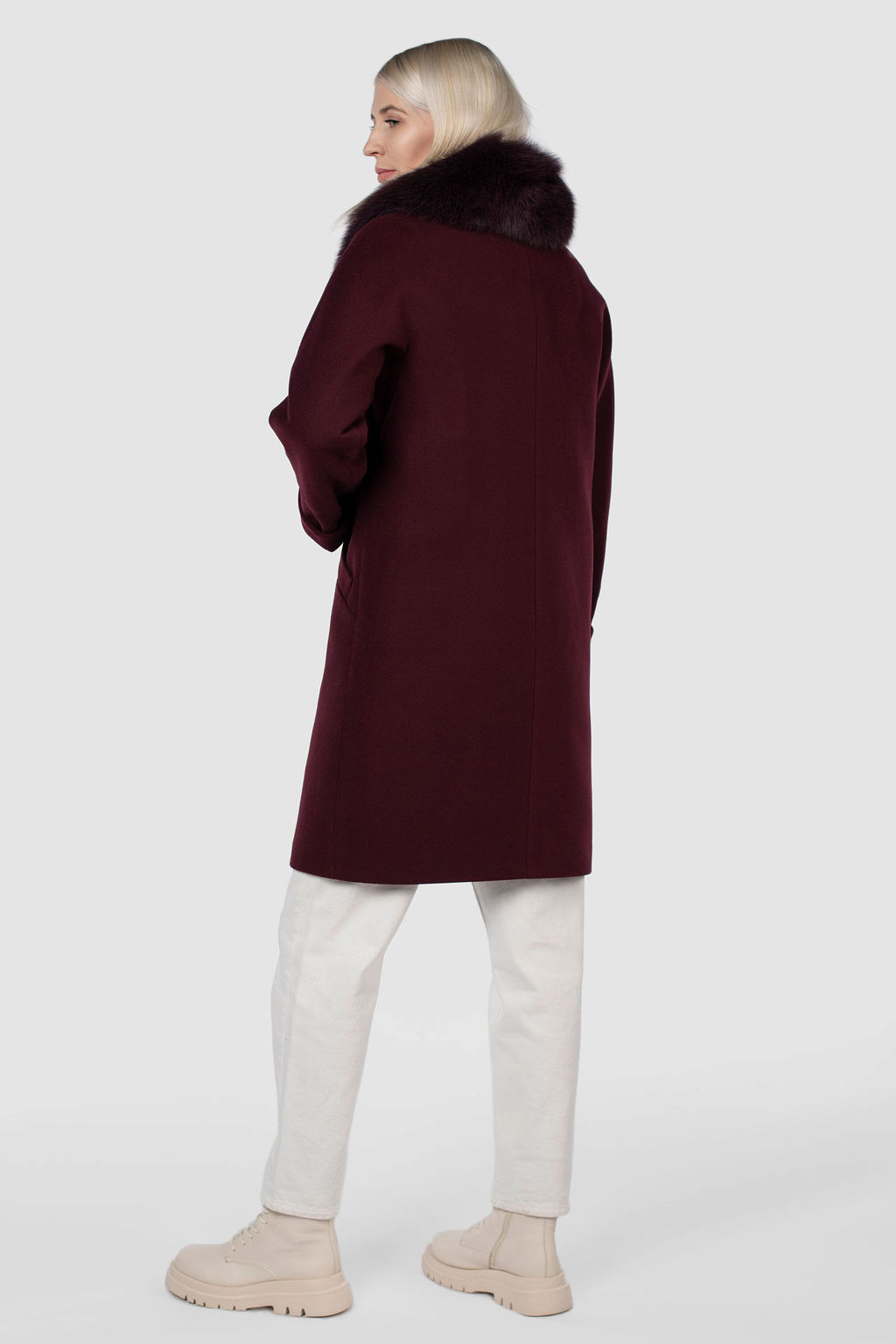 Мех натуральный (песец) Пальто утепленное Термофинн 100 г - El podio фото 5