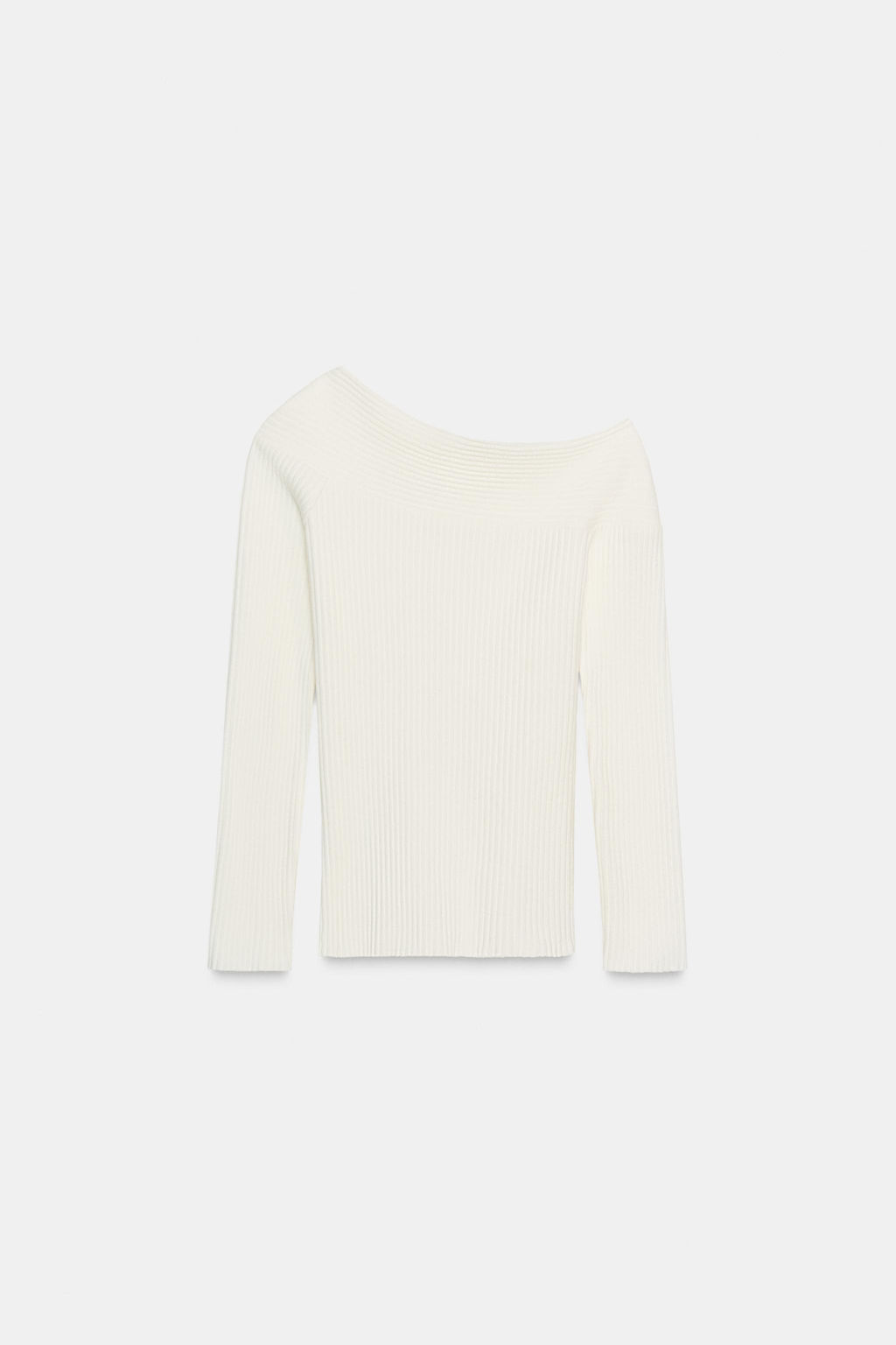 SOFT RIBBED ASYMMETRIC TOP - Zara фото 5