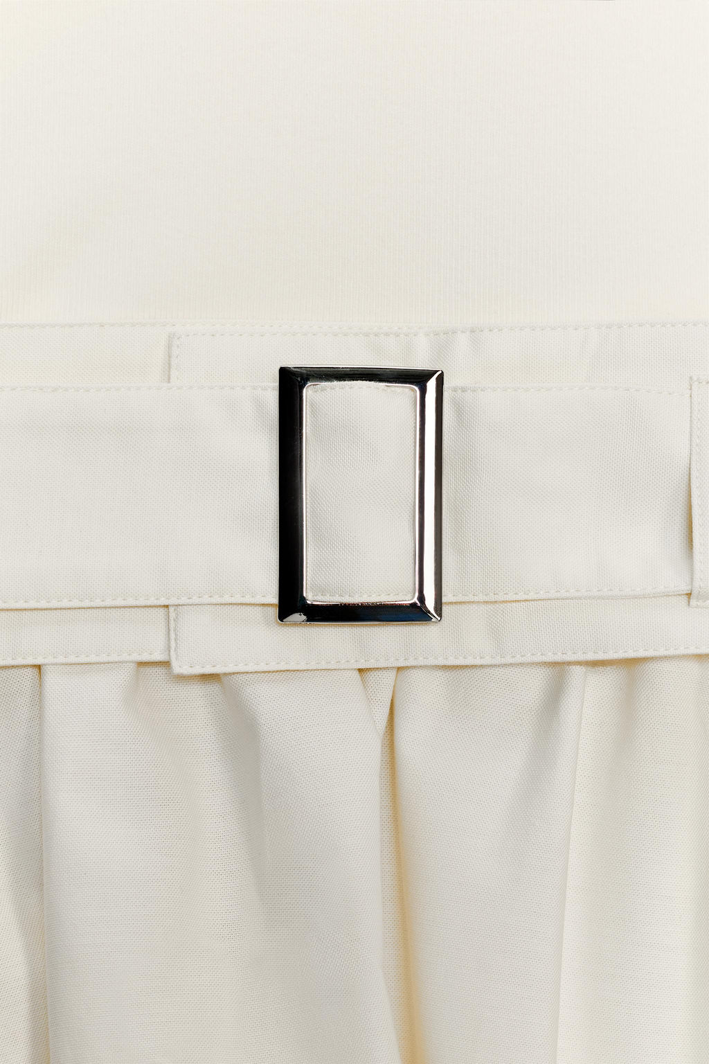 TWILL DRESS WITH CONTRAST BELT - Zara фото 7