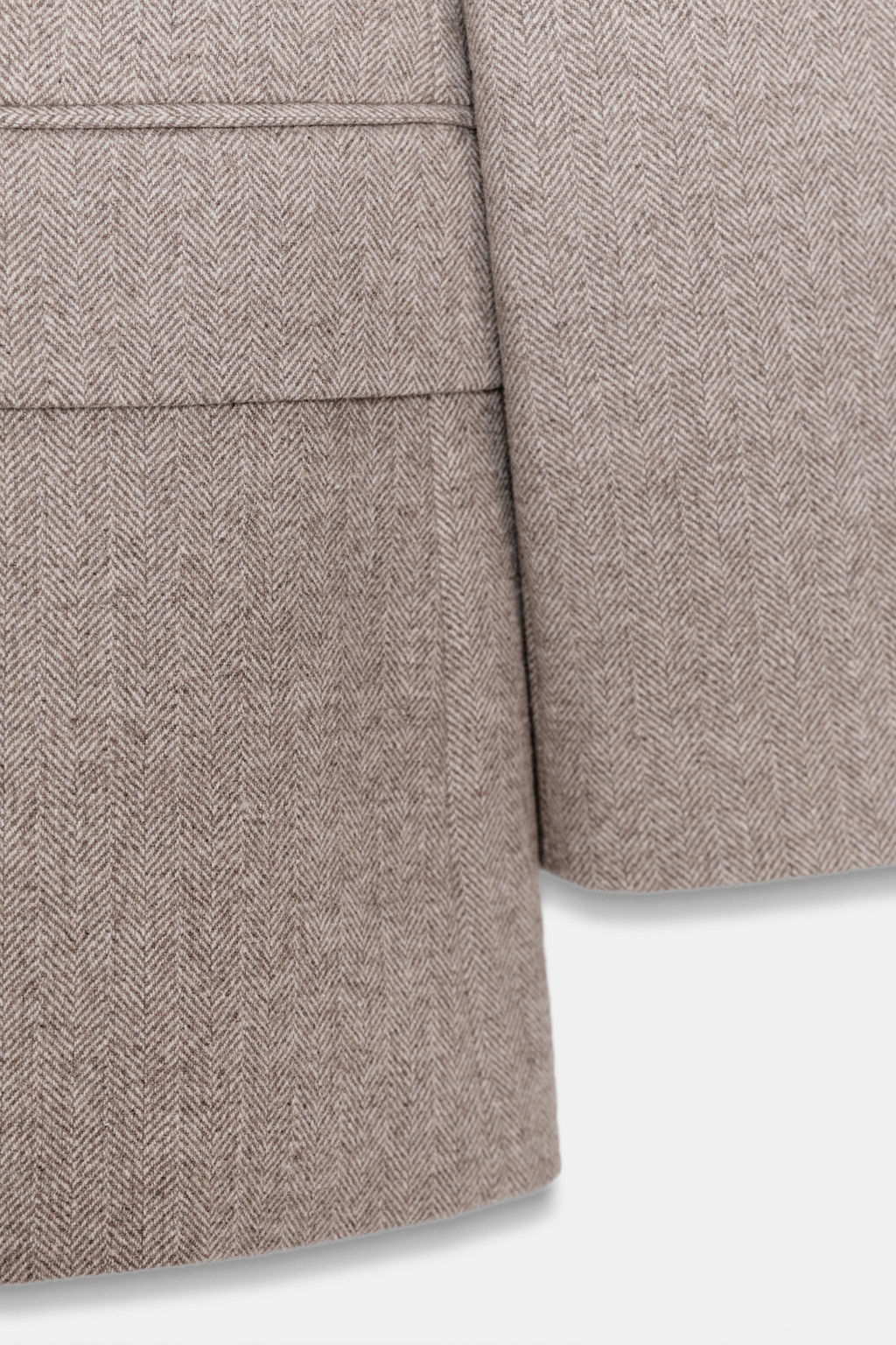 HERRINGBONE WOOL BLAZER - Zara фото 8