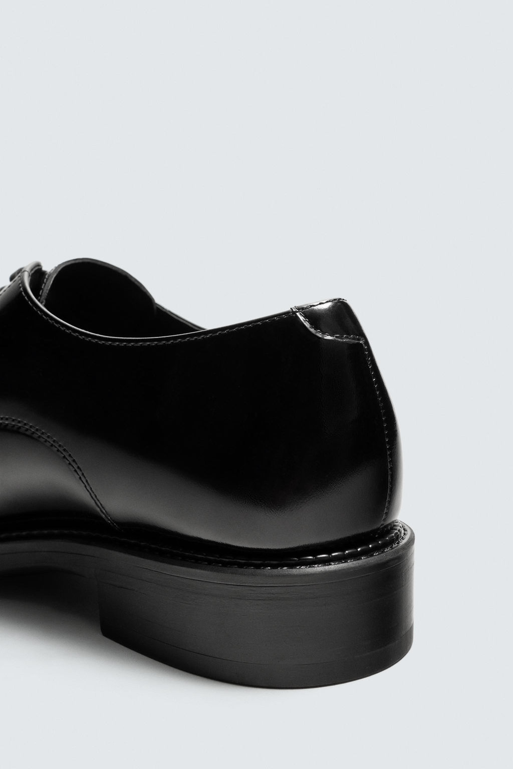 LEATHER DERBY SHOES - Zara фото 6