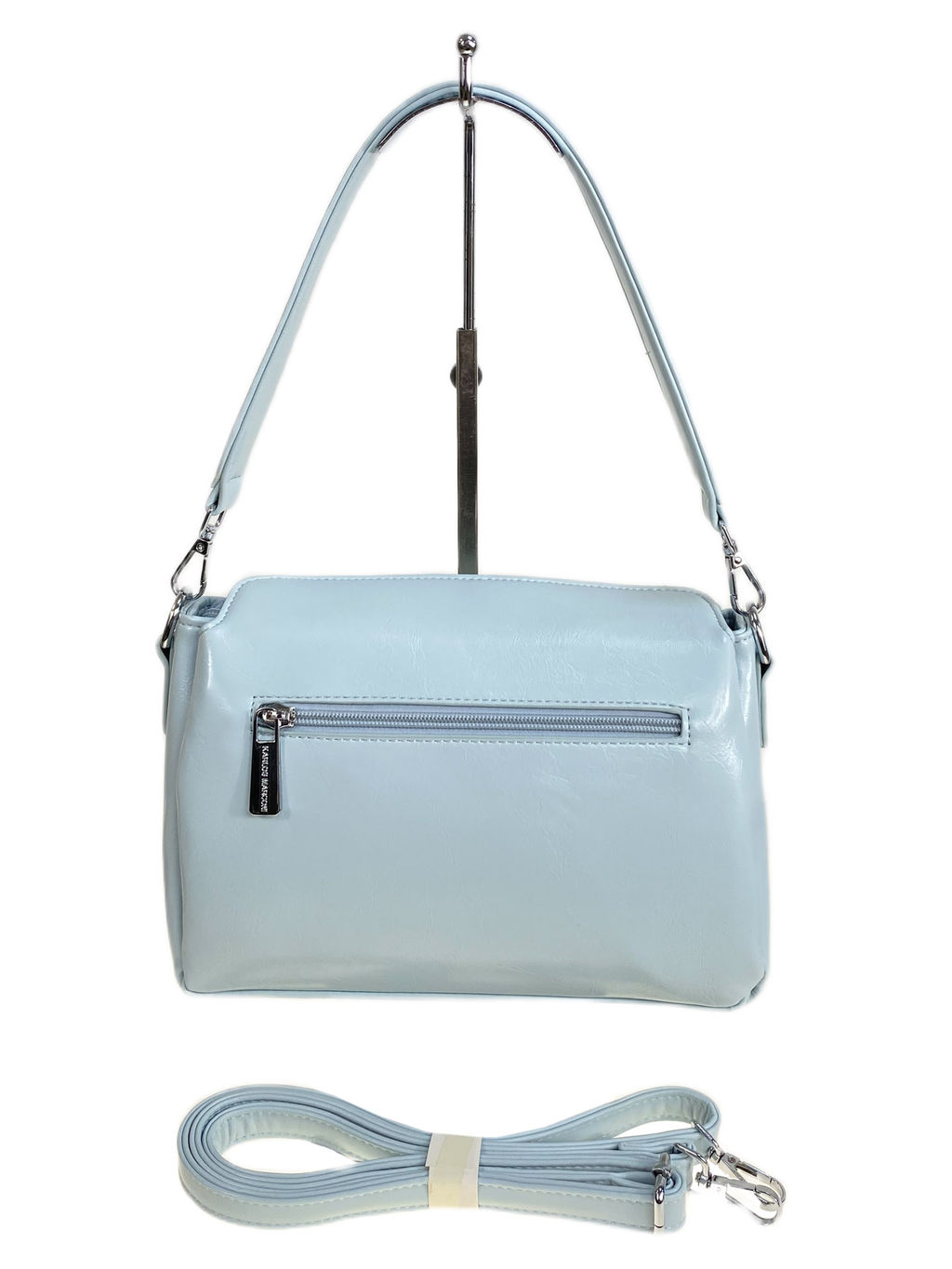 Женская сумка из искусственной кожи, цвет голубой - Greta фото 2