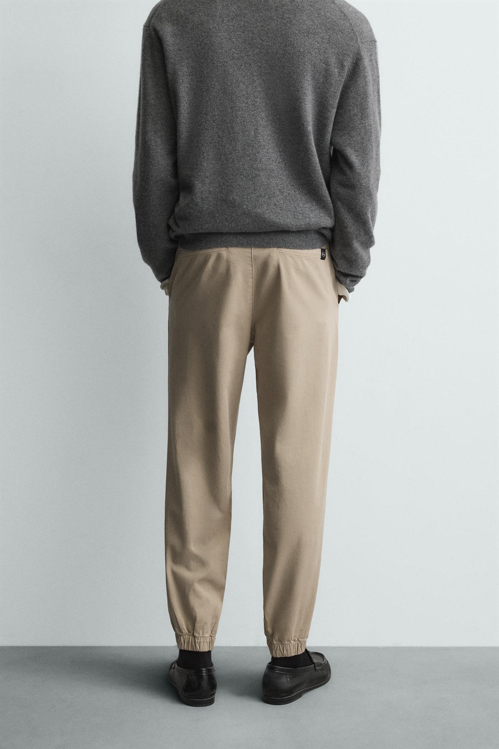 PANTAL?N CINTURA JOGGER SLIM FIT / Beige - Zara фото 3