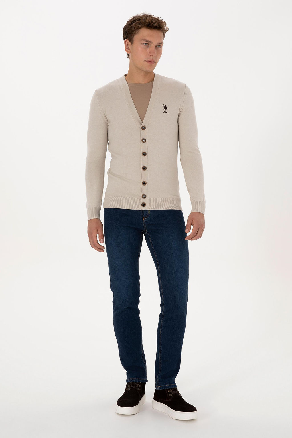 Erkek Ta_ Melanj Basic Triko H_rka - U.s. polo assn фото 4