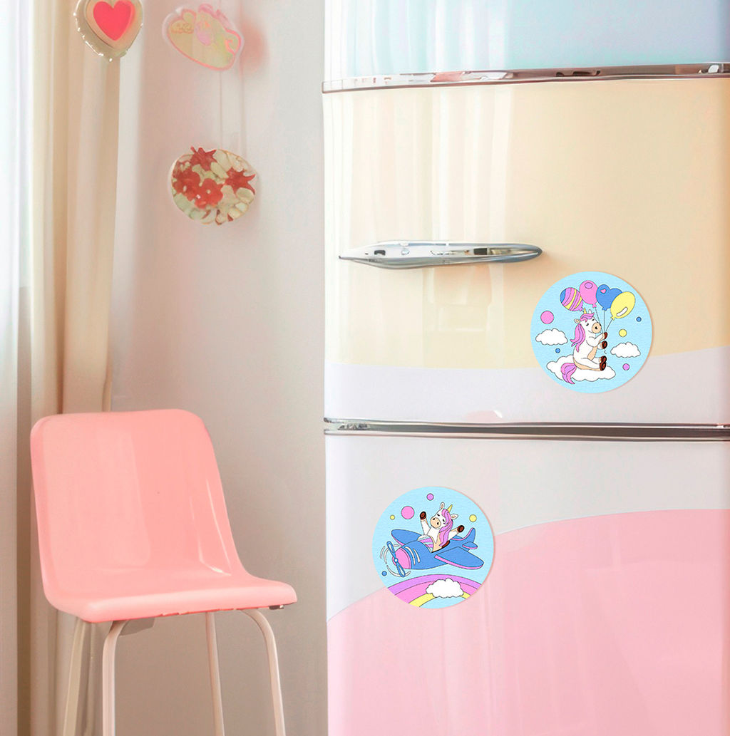 ФРЕЯ PNBM-017 Набор для раскрашивания по номерам (на магните) 9 х 9 см Витая в облаках  фото 4