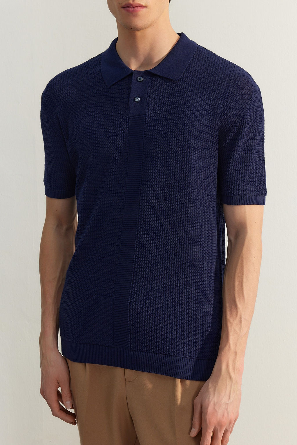 TRENDYOL MAN Lacivert Limited Edition Relaxed K?sa Kol Triko Polo Yaka T-shirt TMNSS23PO00025 - Trendyolmilla фото 4