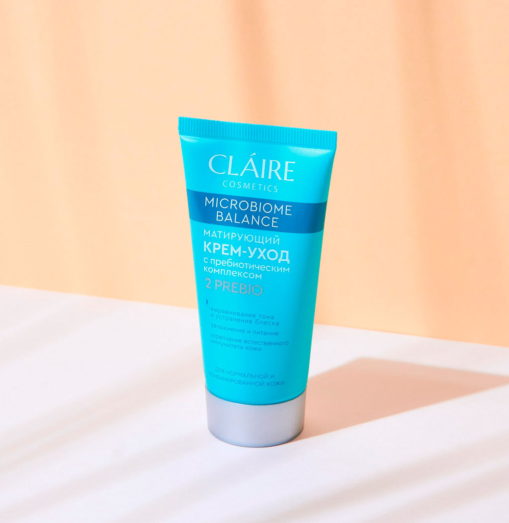 Claire Cosmetics Microbiome balance Крем матирующий для нормальной и комбинированной кожи 50мл