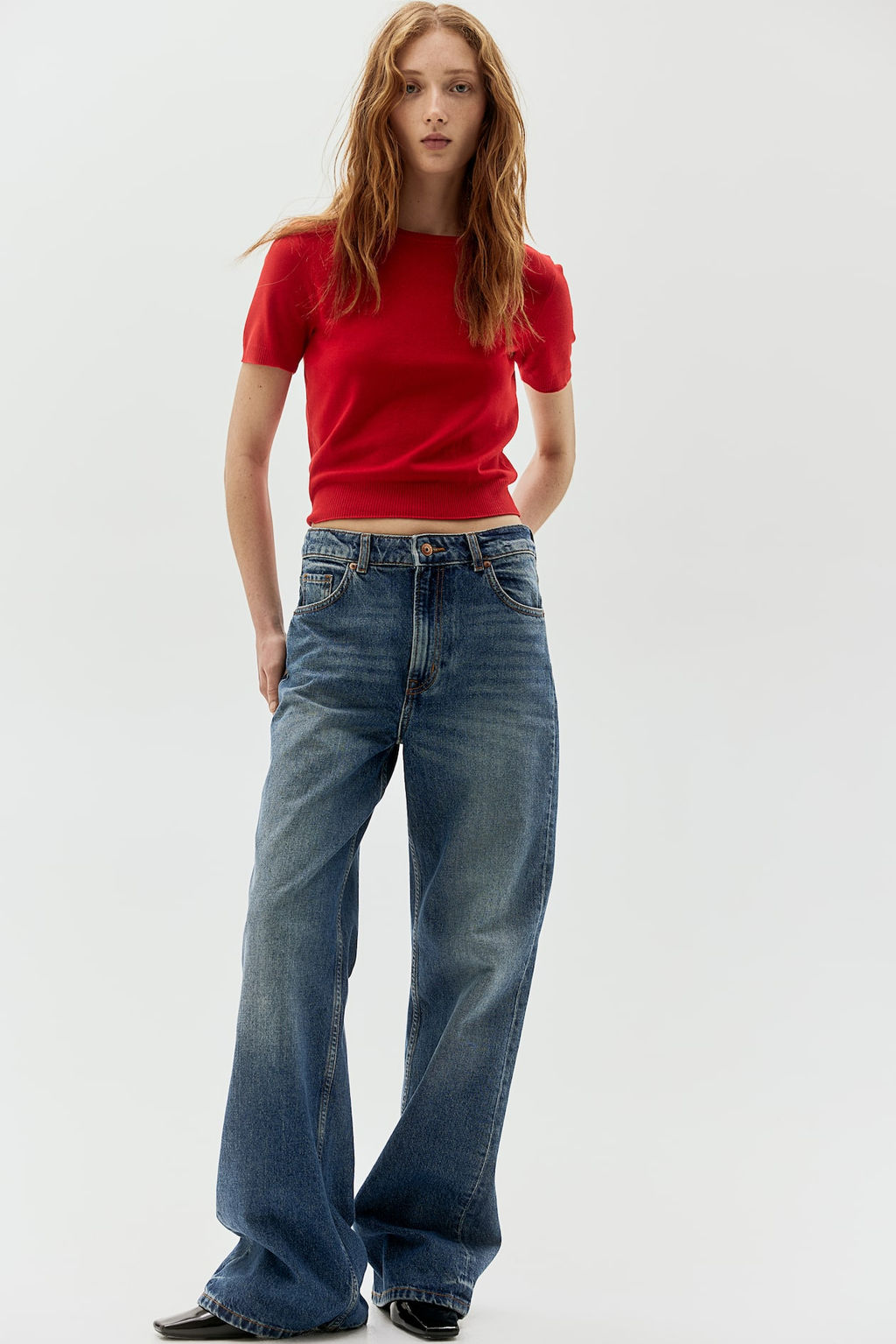 Camiseta de punto fino - H&m фото 3