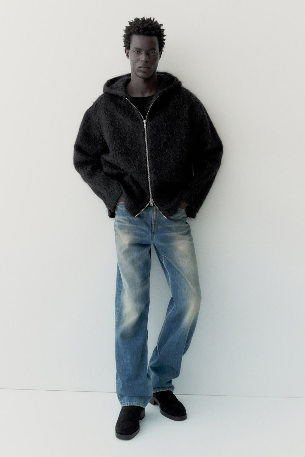 Chaqueta efecto pelo en mezcla de lana - H&m фото 2